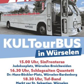 TUF unterwegs im KULTourbus in Würselen Sonntag 22.Mai 2022 ab 18:30 Uhr